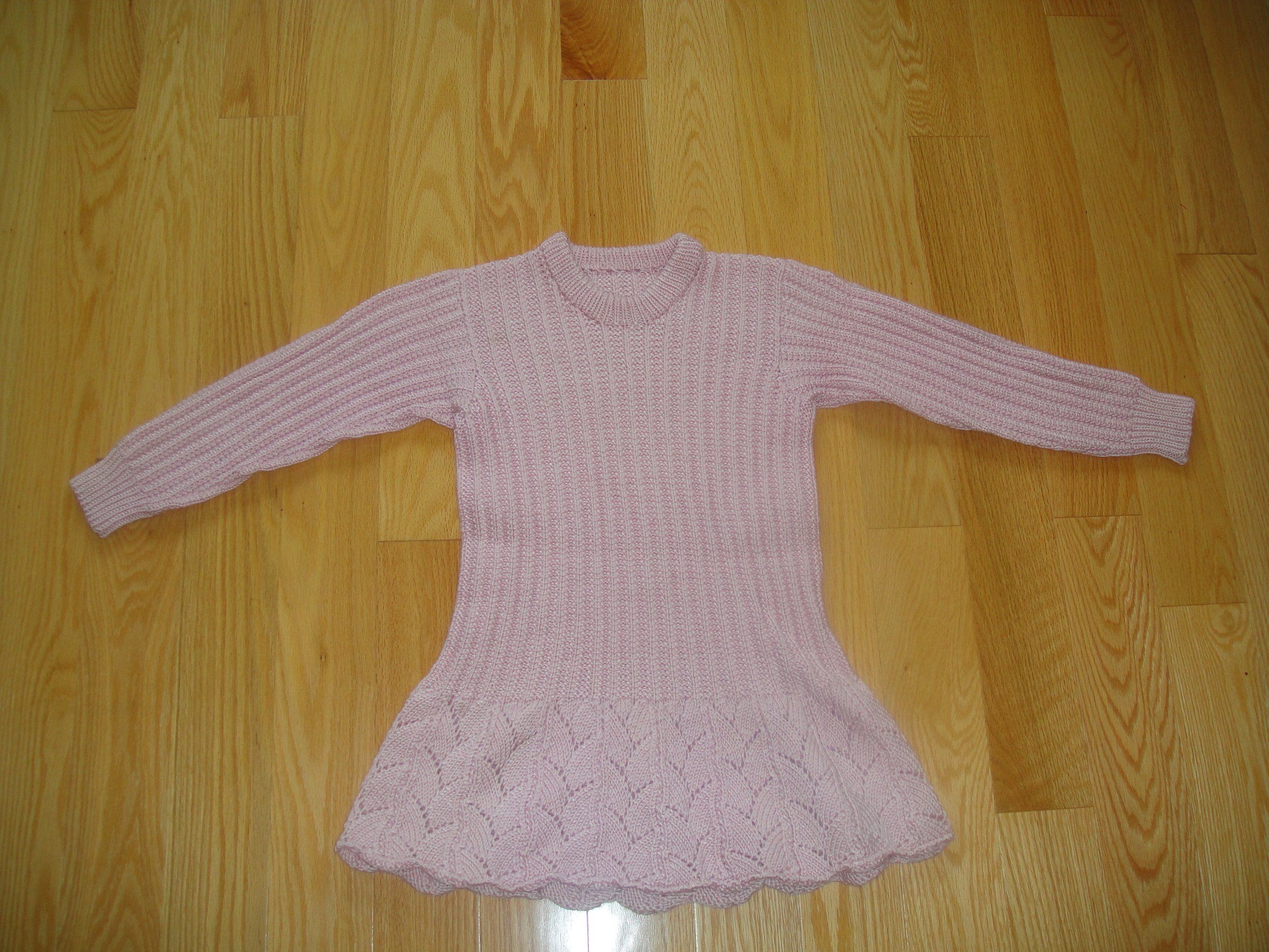 手织毛衣裙，6-8岁 ，8$