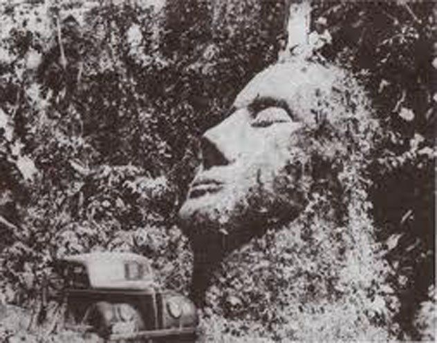 eloquently made sandstone statue found in 1930s.jpg