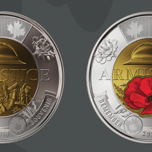 来看看加拿大最新的两元硬币吧 可购彩色版本