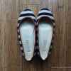 出！Nine West 蓝白条平底鞋 5 码