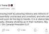 特朗普突然炮轰加拿大移民政策：放进百万人，正在自毁！
