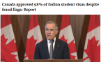 加拿大移民部"闭眼"批准98%印度学签! 无视68%欺诈!