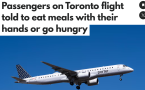 离大谱！飞加拿大航班让乘客"用手吃饭", 否则只能全程挨饿 ...