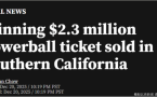 强力球头奖飙至16亿美元 史上第四大