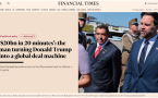 20分钟赚$200亿 这男人把见特朗普变成一门生意