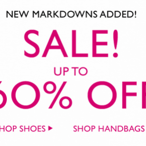 Nine West 鞋子手袋低至四折优惠