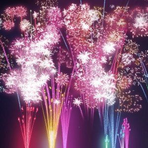 蒙特利尔Parc La Fontaine烟火表演