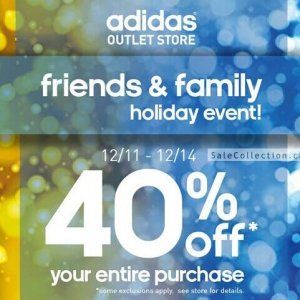 Adidas Outlet特卖40% OFF