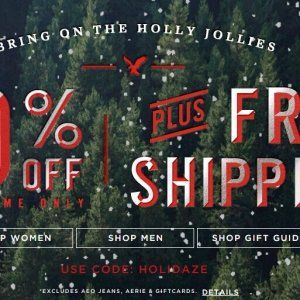 American Eagle 40%OFF包邮