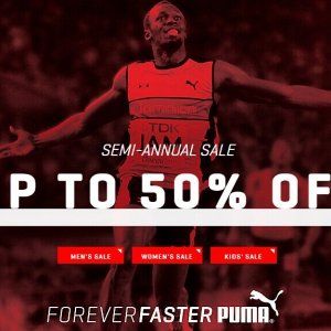PUMA 半年度大特卖最高50%OFF