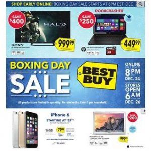Best Buy Boxing Day特价！！！