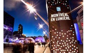 蒙特利尔灯光节上的美食活动