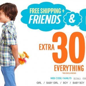 Children’s place全线服装有七折