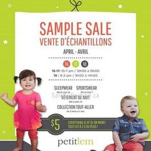 2015年Petit Lem婴儿服装特卖会