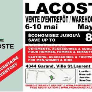 Lacoste仓库特卖
