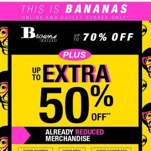 Brown Shoes最高70%OFF+额外50％ＯＦＦ