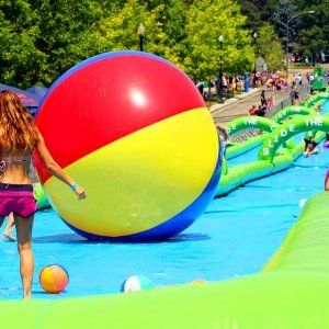 清凉一夏精彩活动 蒙城建1000英尺水上滑道！