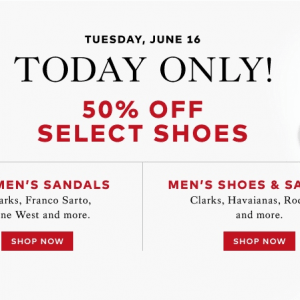 今天Hudson's Bay鞋子半价