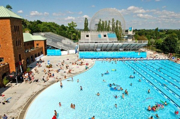 蒙特利尔74个公共游泳池