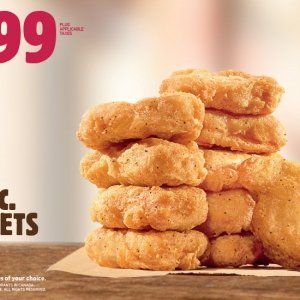 Burger King十块鸡Nuggets只要$1.99