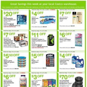 本周Costco特价 9月21-27