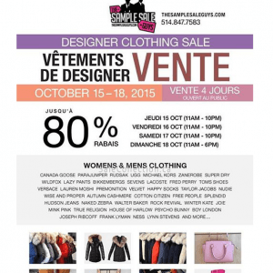 Canada Goose等名牌服装鞋包打折特卖最高80% off