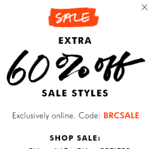 Banana Republic额外60%OFF