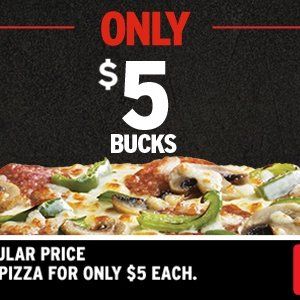 Pizza Hut $5特价Pizza