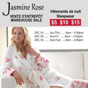 Jasmine Rose睡衣仓库特卖