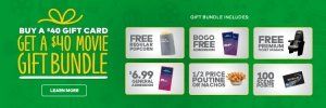 Cineplex买$40礼物卡送价值$40大礼包