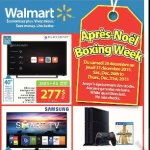 沃尔玛Boxing Week Flyer!!!