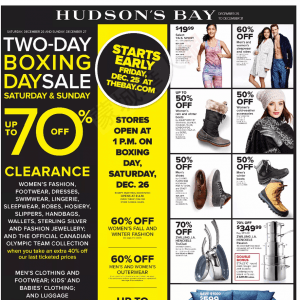 La Baie Boxing Week Flyer