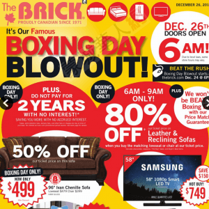 Bricks Boxing Week Flyer