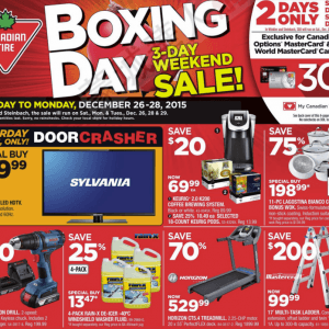 Canadian Tire Boxing Day Flyer