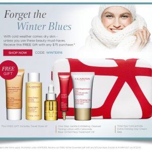 娇韵诗满$75送6件套礼品套装