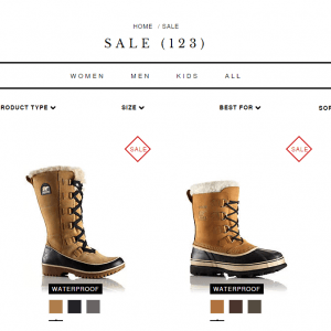 Sorel官网经典款冬靴7.5折特卖