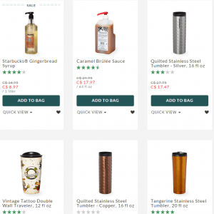 星巴克大量商品7.5折起特卖，额外再9折