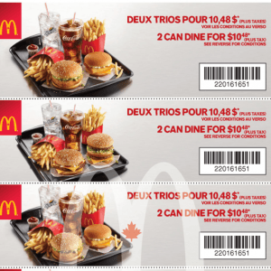 麦当劳最新优惠券