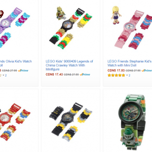 乐高手表及人偶电子闹钟5.5折起