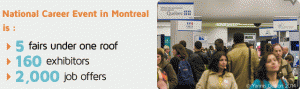 蒙特利尔职业和专业发展洽谈会 2000个工作等你来