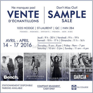 Bench Garcia样品特卖