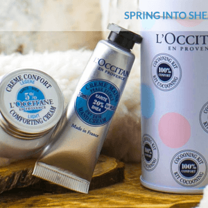 L’Occitane注册E-mail送乳木果套装！