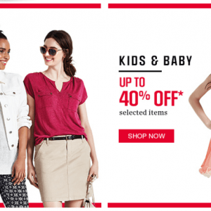 Sears女装、女鞋、童装5-6折特卖