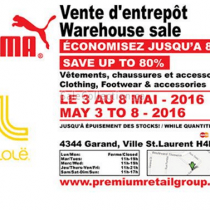 彪马、Lole仓库特卖 80%OFF