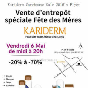 魁省天然化妆品Kariderm仓库特卖 70%OFF