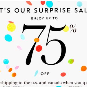 Kade Spade惊喜特卖，最低2.5折