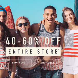 Hollister最高60%OFF