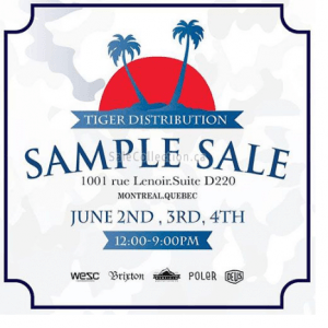 Tiger Distribution样品特卖