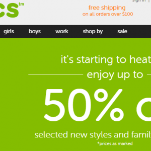 洞洞鞋Crocs 50%OFF