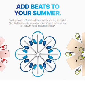 苹果店返校大优惠 三百多Beats耳机免费送